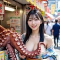 活きがいいタコを仕入れるたこ焼き屋さん 3枚目