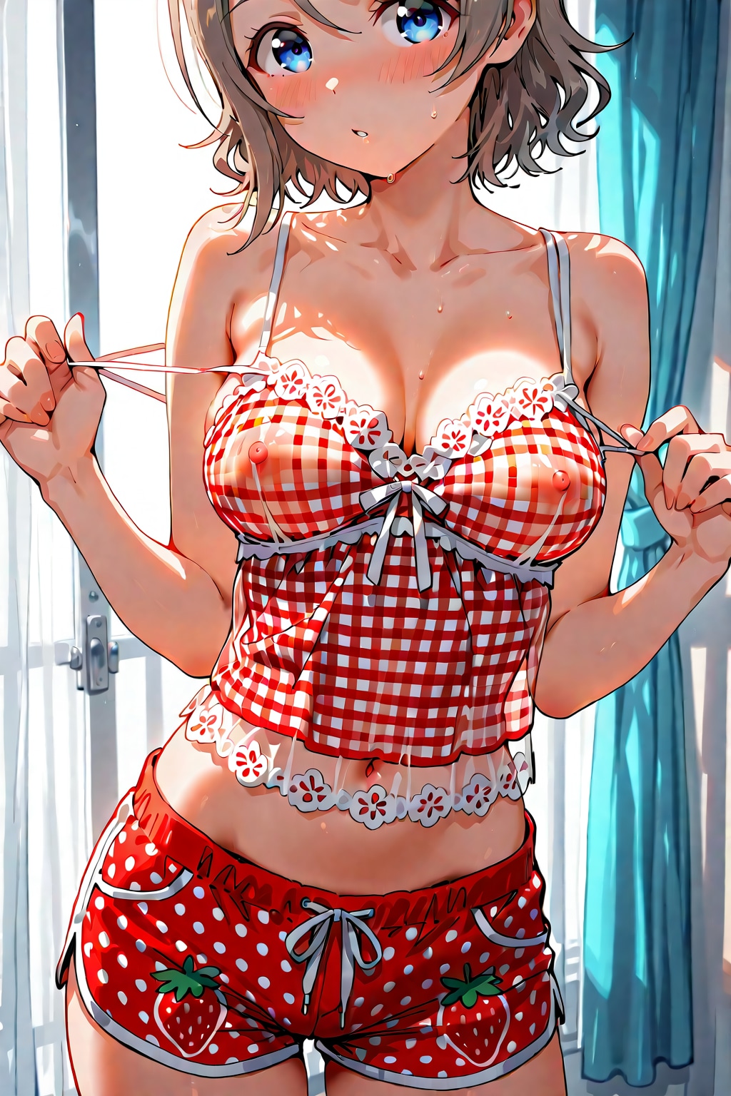 渡辺曜ちゃんのパジャマファッション ② 『そんなに私の着替えが見たいの？……じゃあ…今日だけ特別だよ』