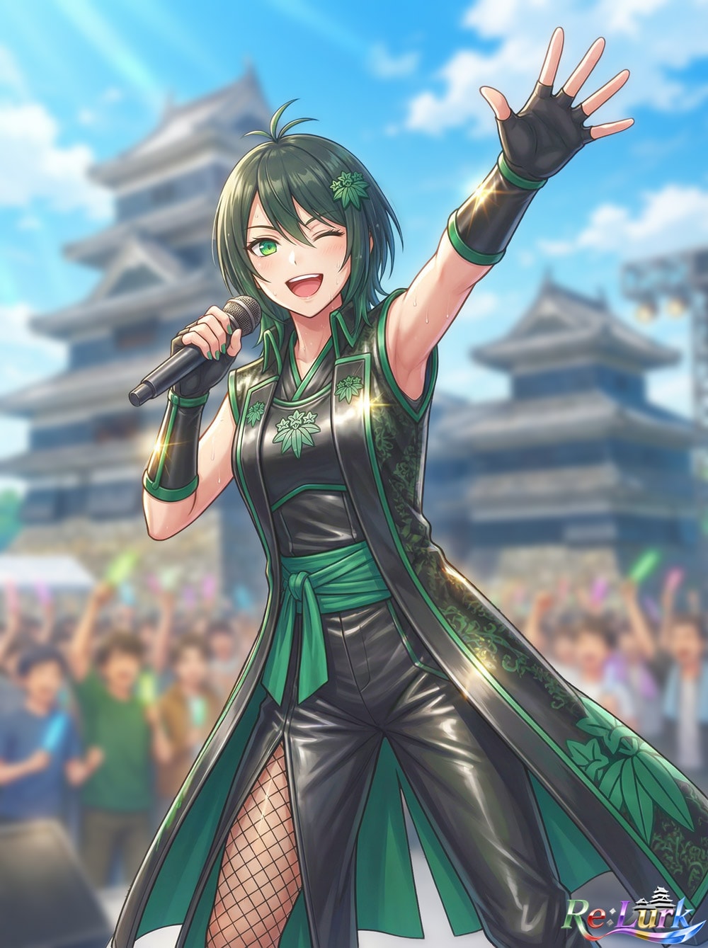 【Re:Lurk】Rin(リン)ライブシーン | の人気AIイラスト・グラビア