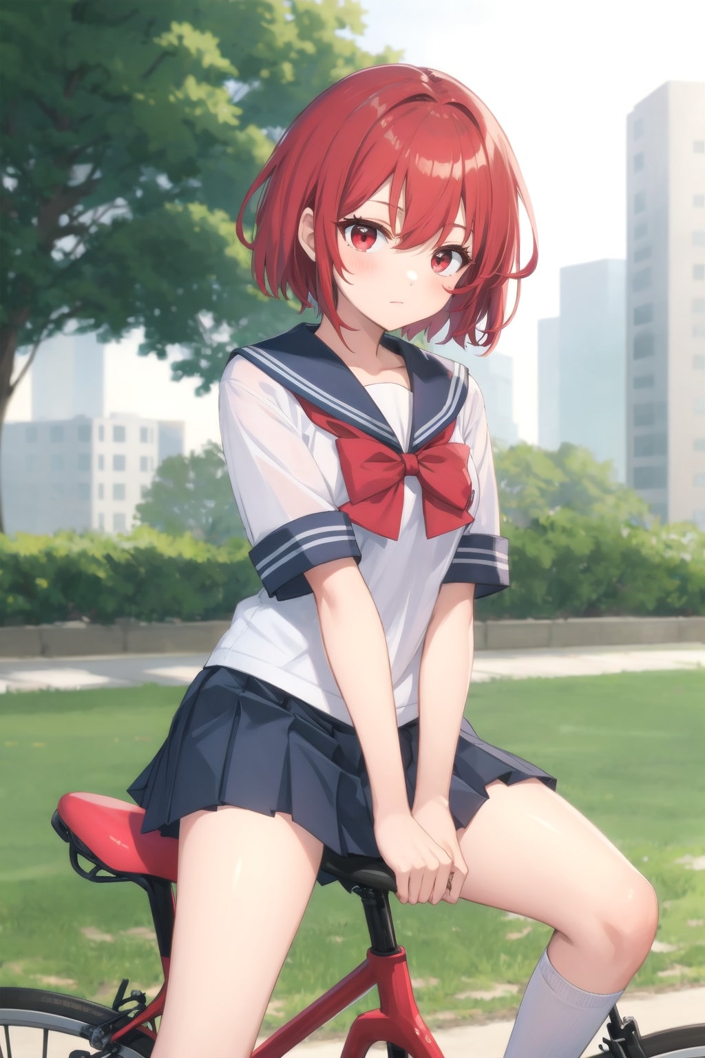 自転車に乗る ねいくん