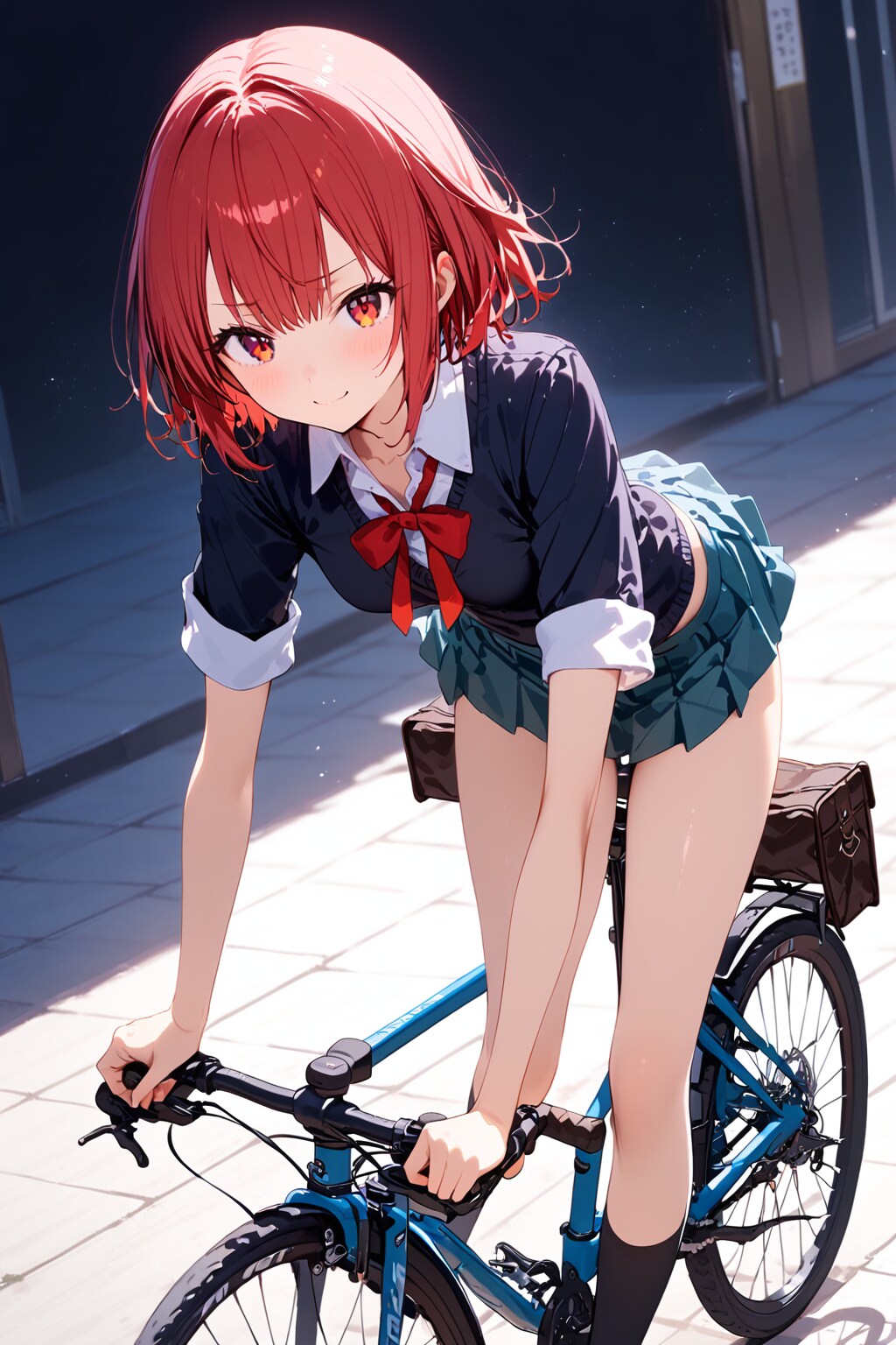 自転車に乗る ねいくん