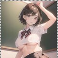 巨乳ショートカットJk　 Big breasts short cut Jk 3枚目