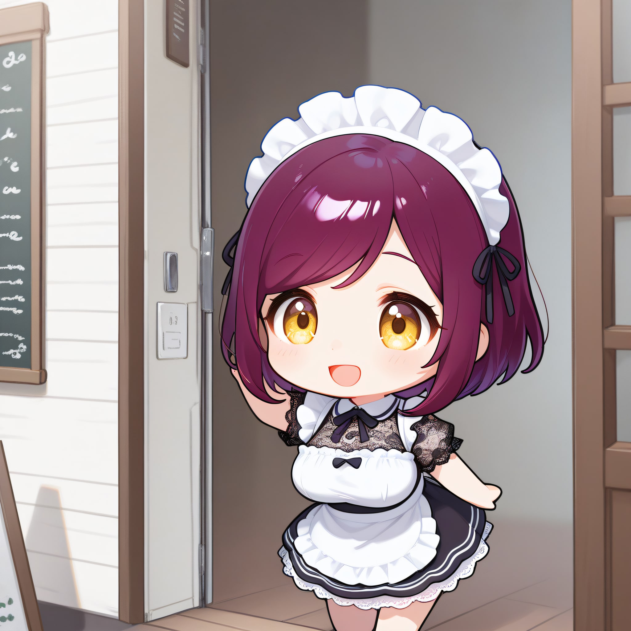 おはようございます（挨拶メイドの芽衣ちゃん） | の人気AIイラスト・グラビア