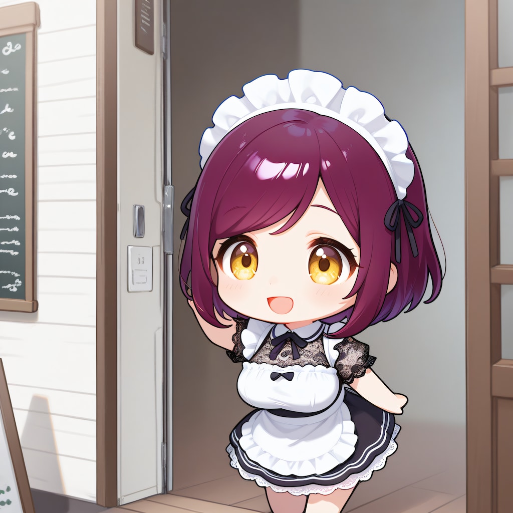 おはようございます（挨拶メイドの芽衣ちゃん）