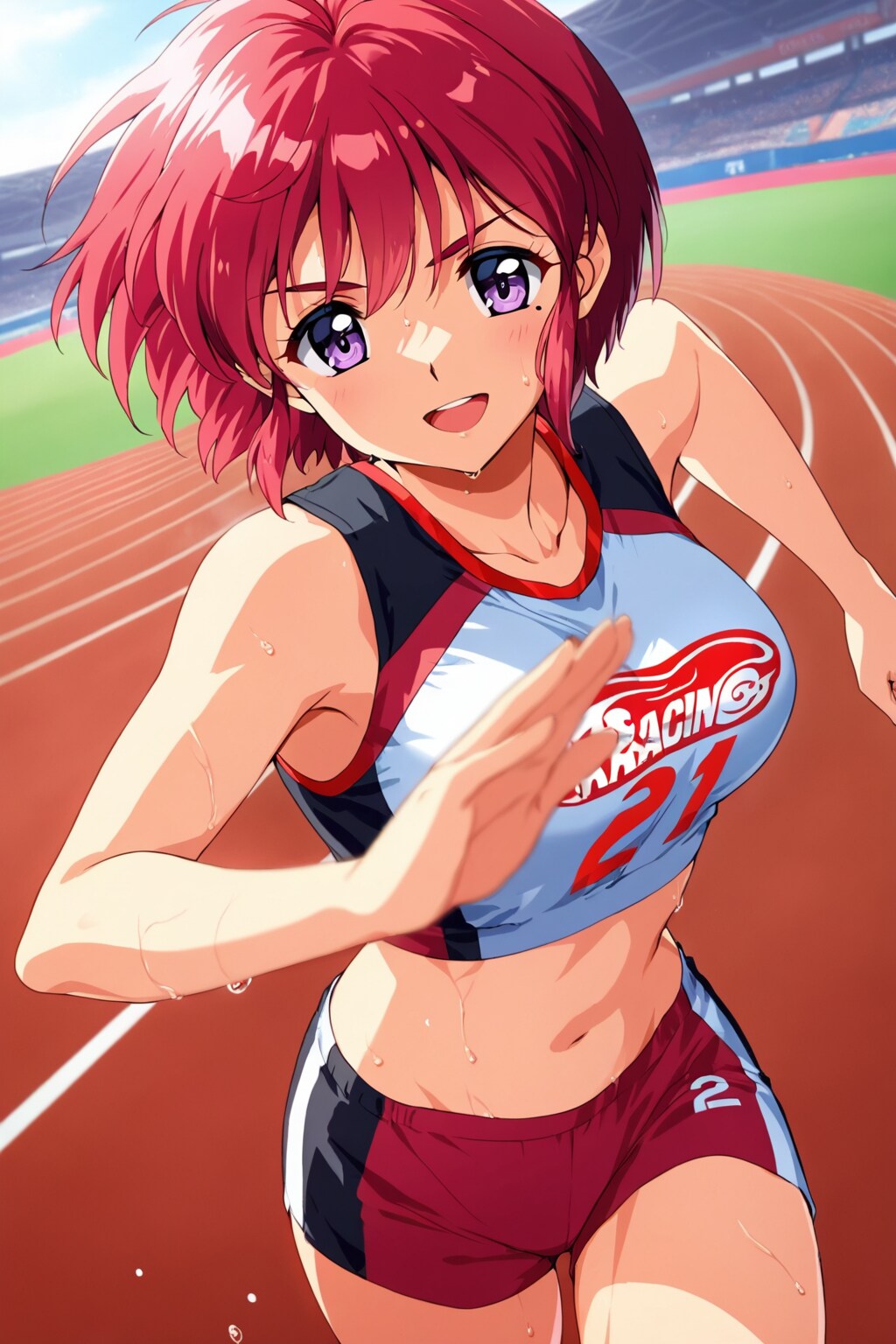 陸上競技で走る陽ノ下光🏃‍♀️❤️