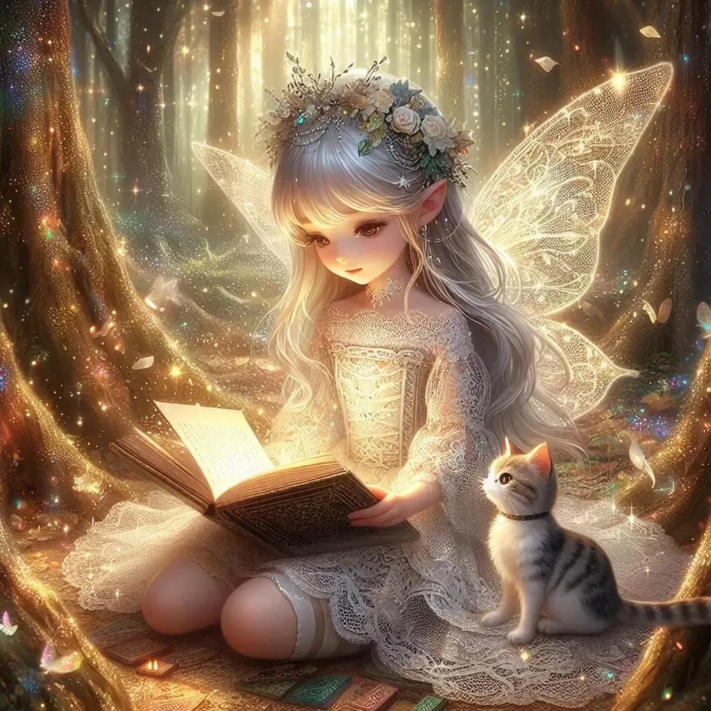 猫ちゃんと読書