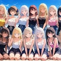 みんなと海へ 2枚目