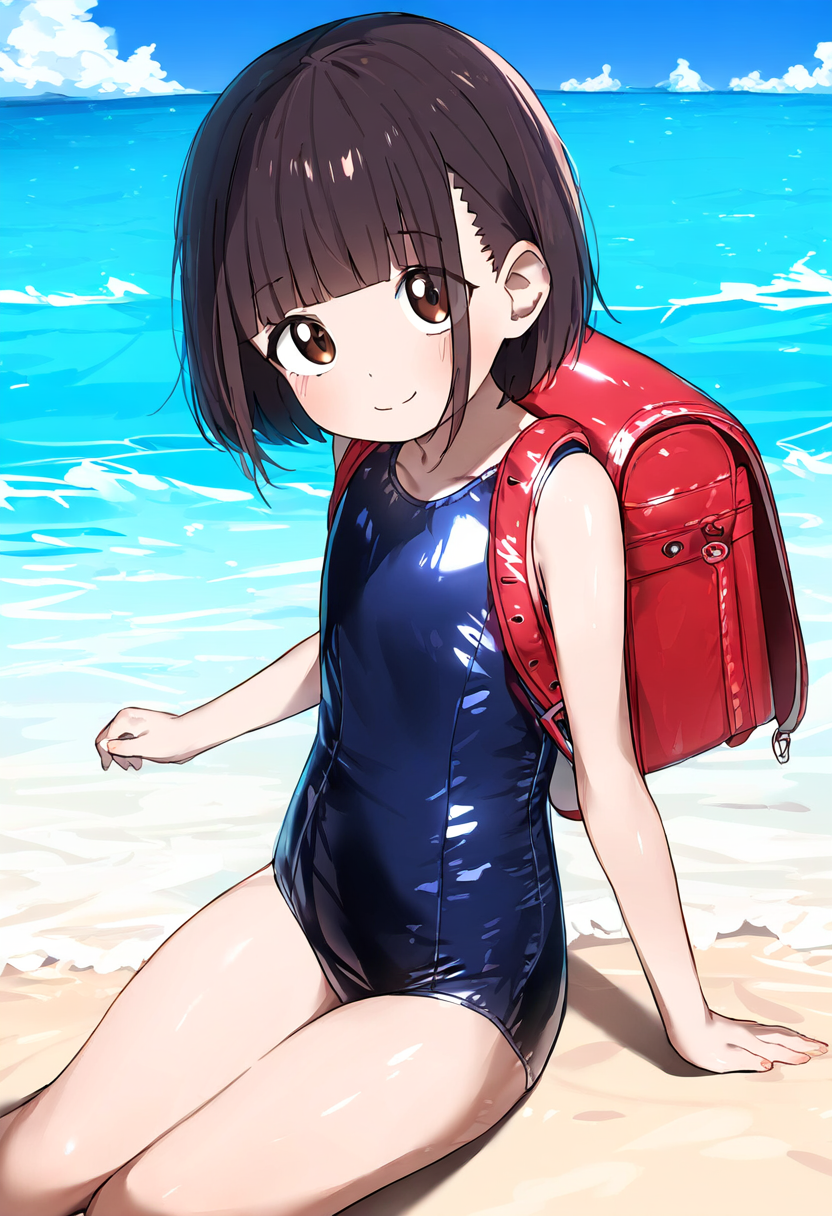 ビーチで撮影