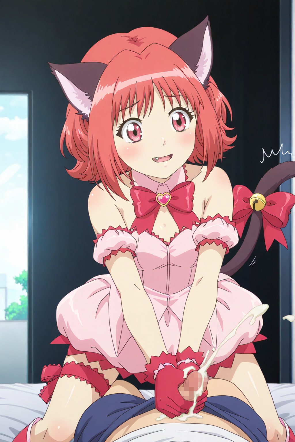 ご奉仕するにゃん!!(手袋コキ)