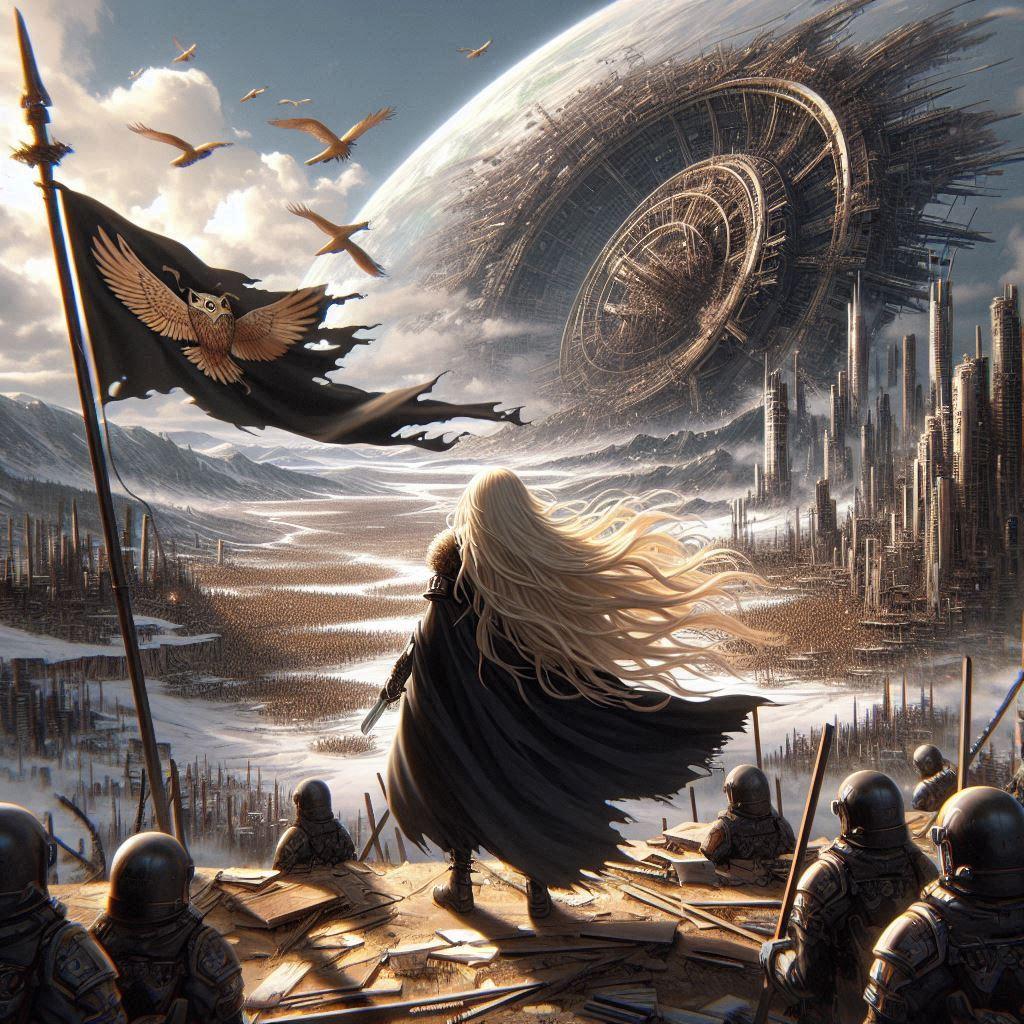 堕ちた宇宙ステーションを眺める２ | の人気AIイラスト・グラビア