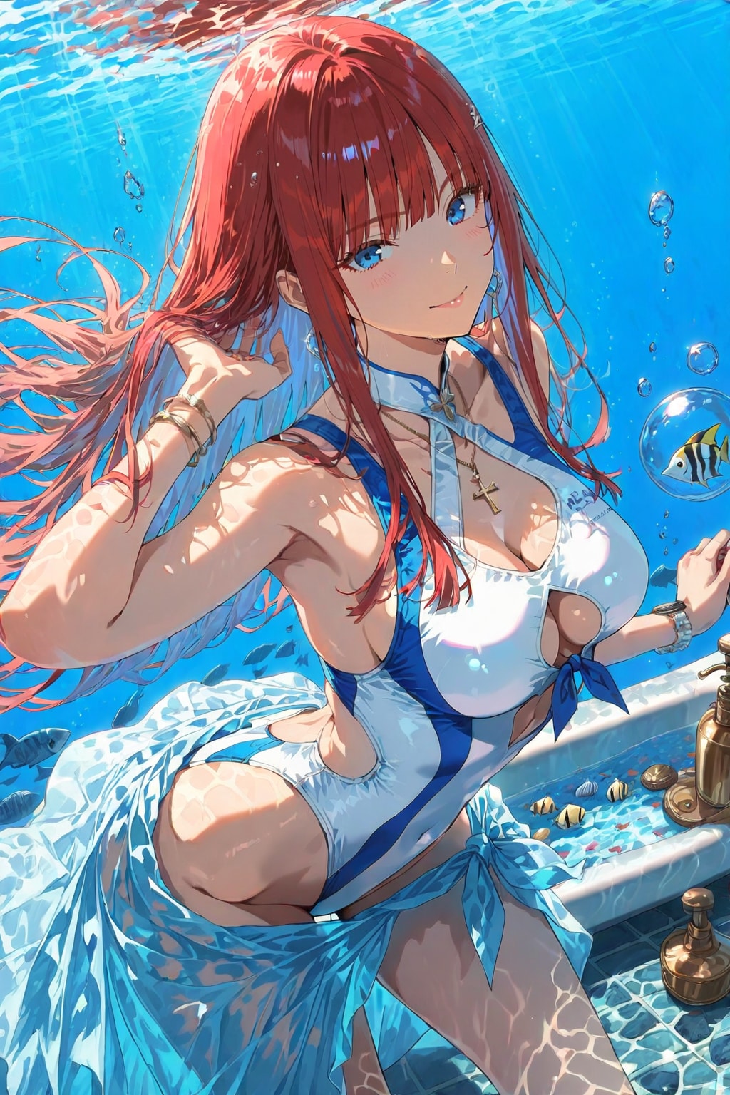 カットアウト競泳水着