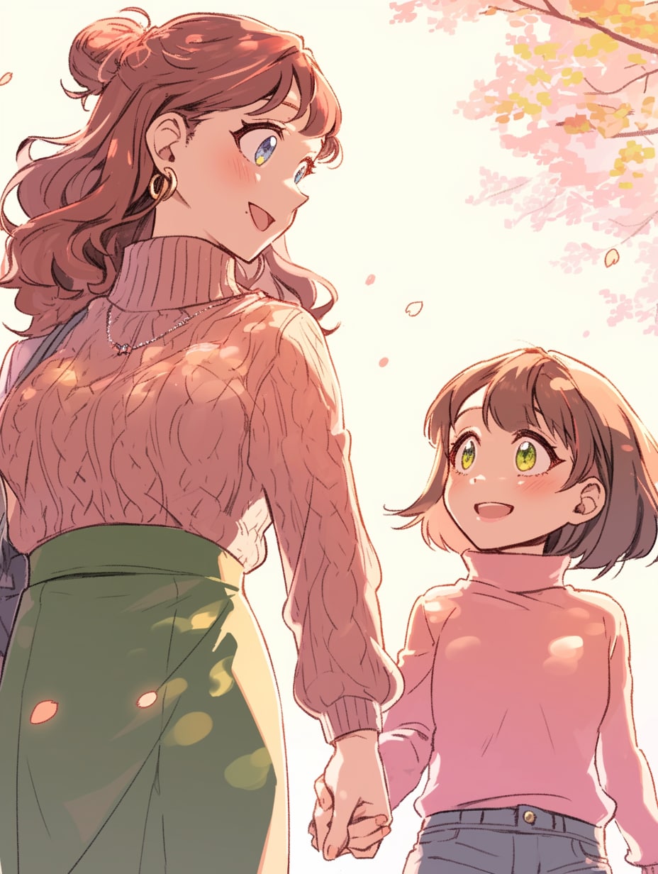 母と娘319 | の人気AIイラスト・グラビア