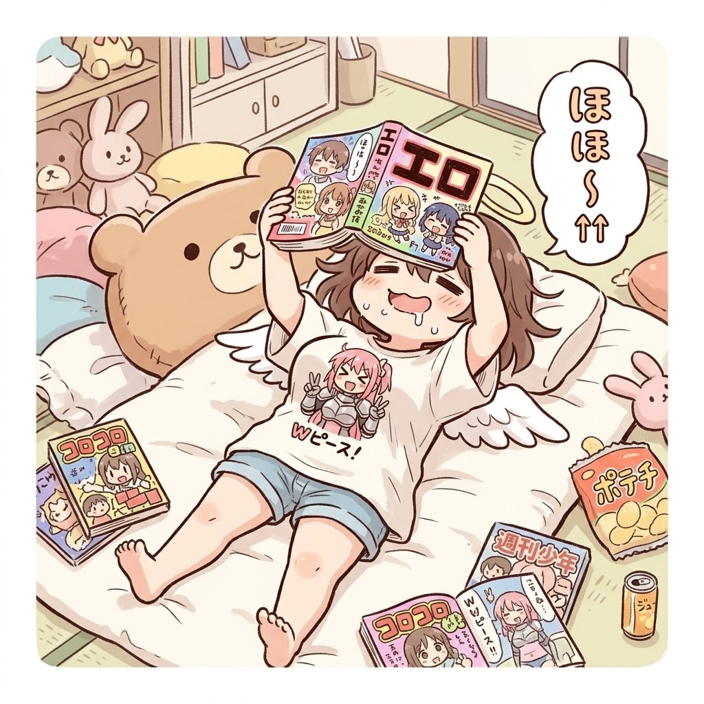 本を読む駄天使
