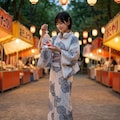 普通の美少女　自治会のお祭り・金魚 2枚目