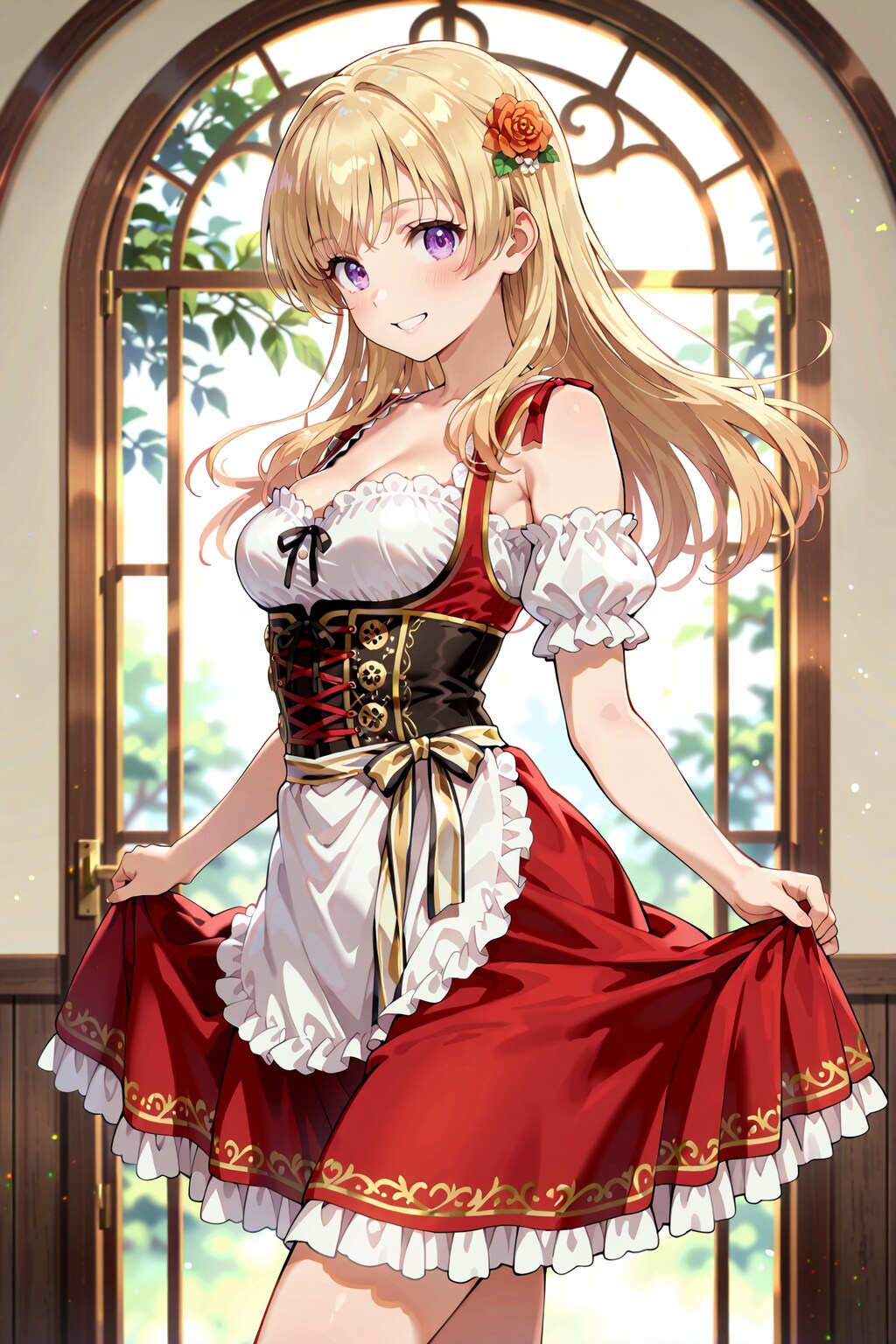 洋館とディアンドル娘 Y726