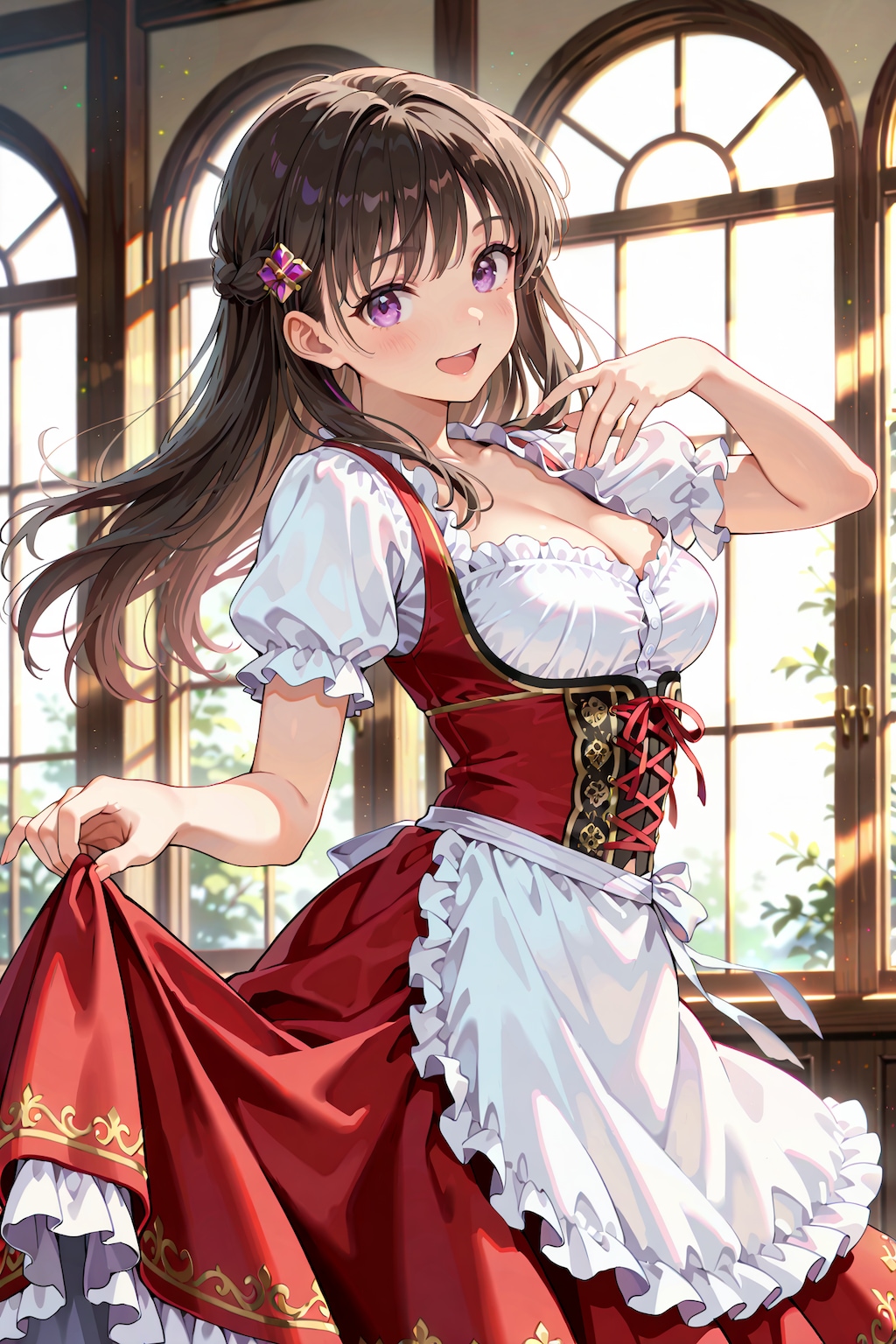 洋館とディアンドル娘 Y726