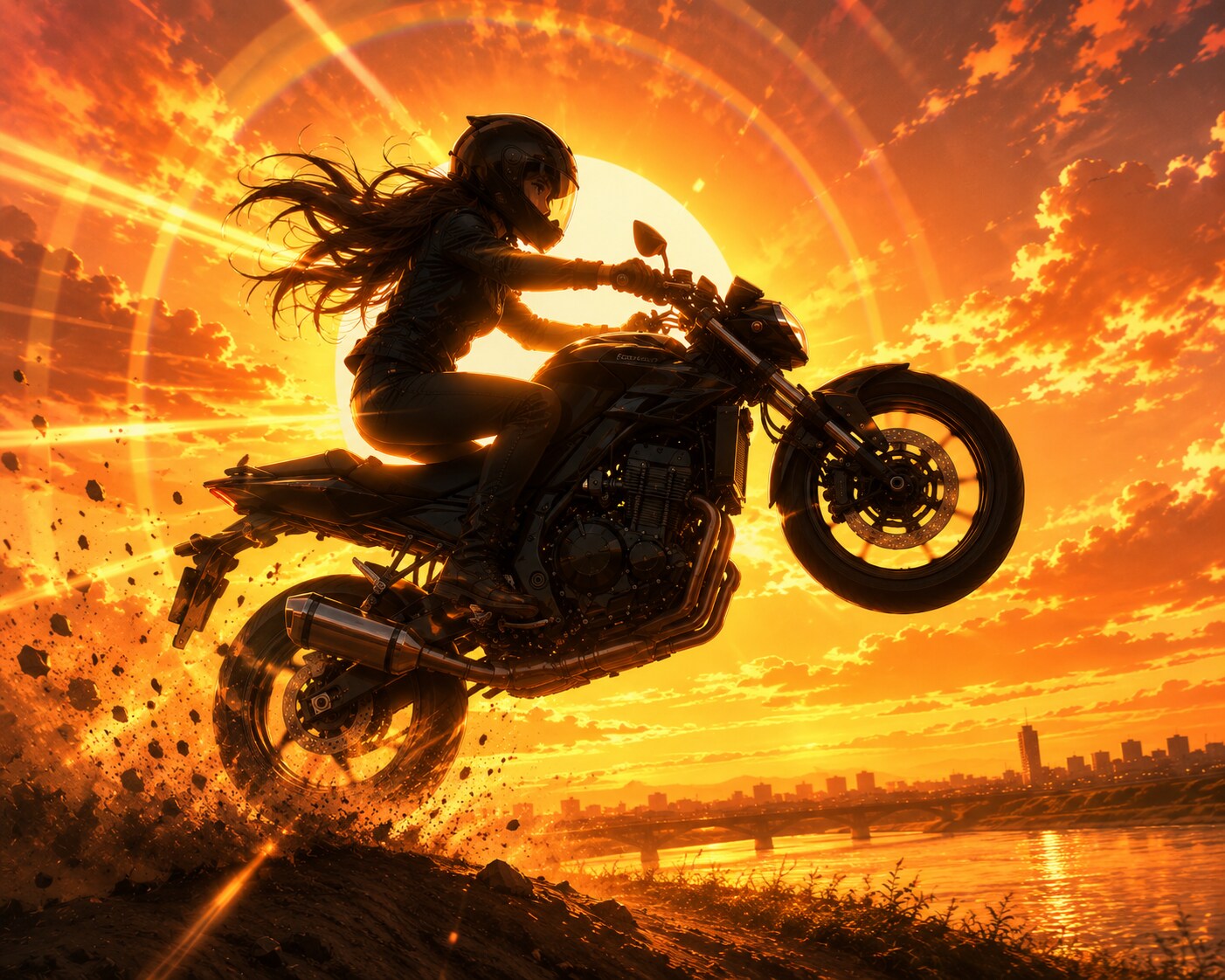 夕陽のライダー