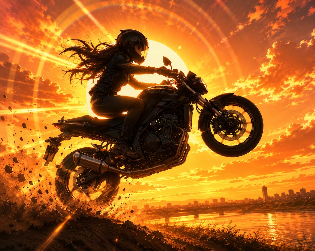 夕陽のライダー