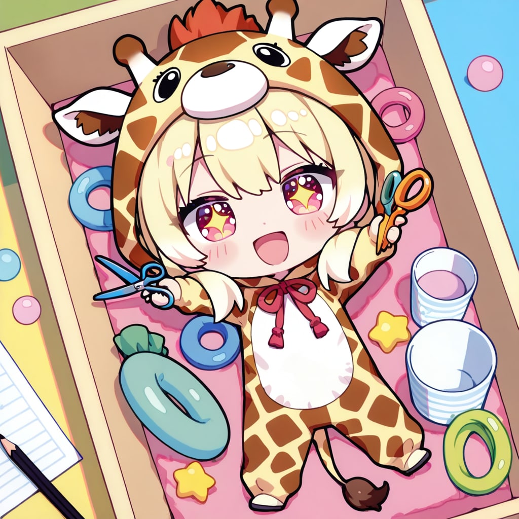 ゴムの日のキリン着ぐるみちび子ちゃん | の人気AIイラスト・グラビア
