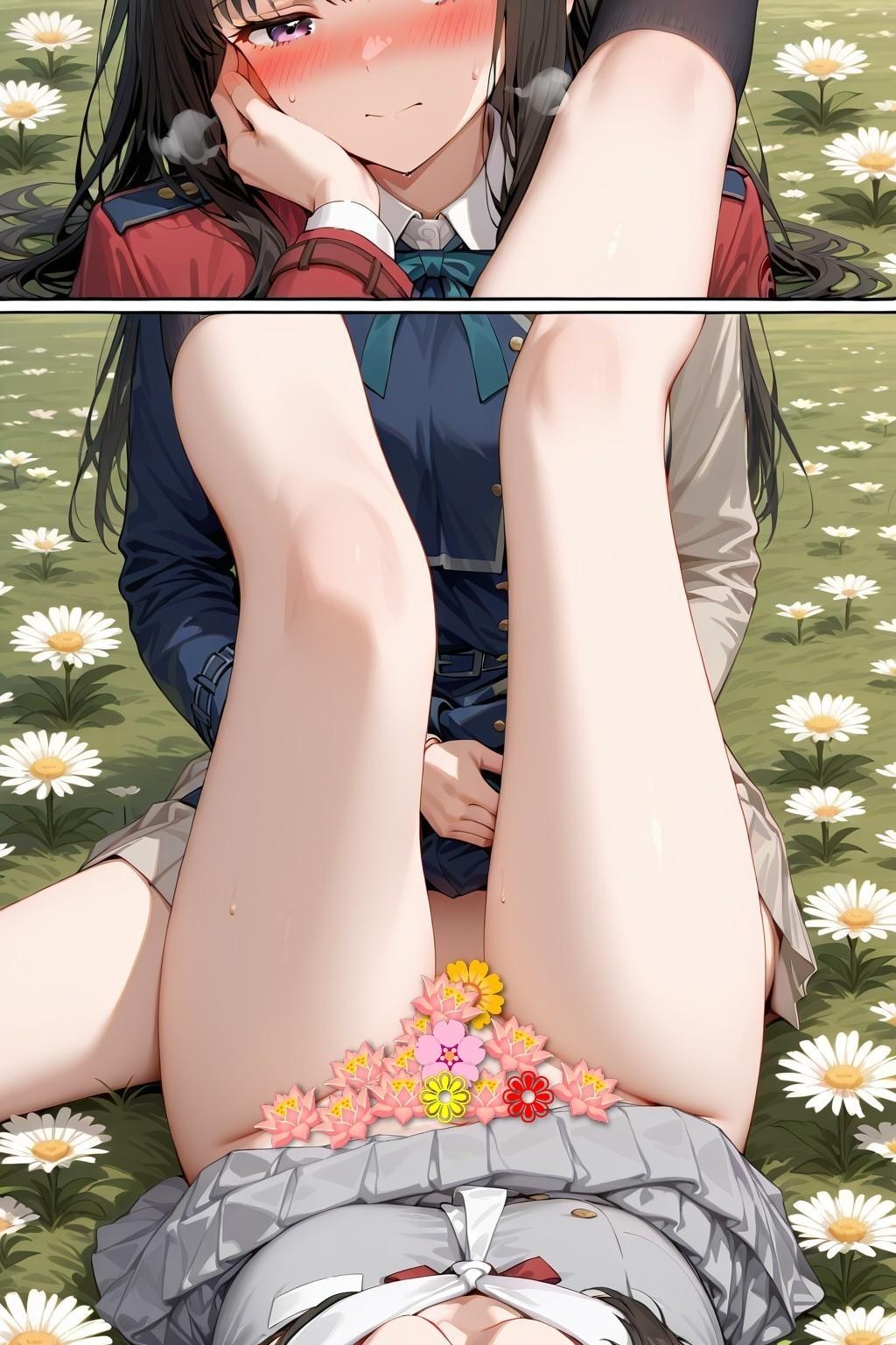 花園の二人627