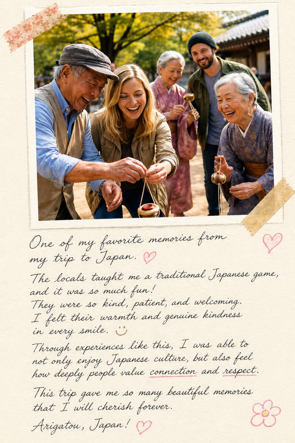 日本旅行の思い出