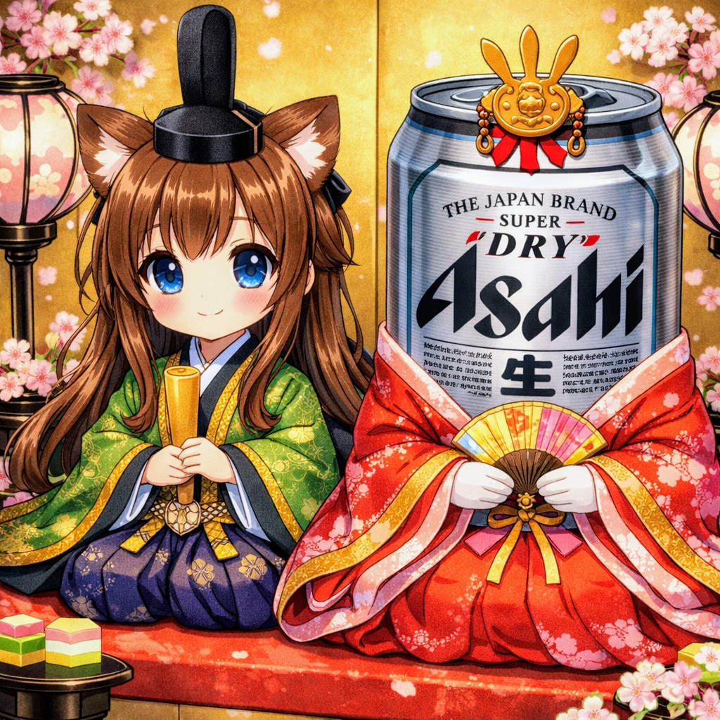 ひな人形の小さな女の子