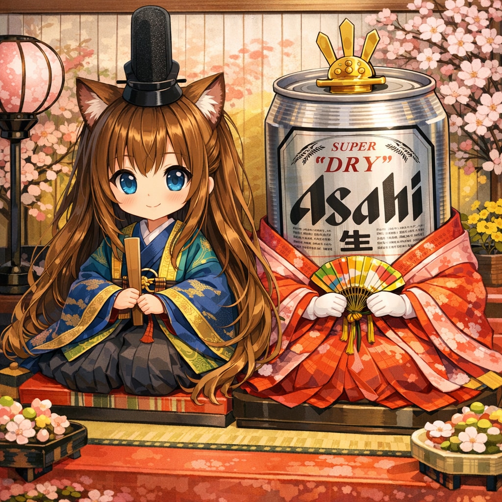 ひな人形の小さな女の子