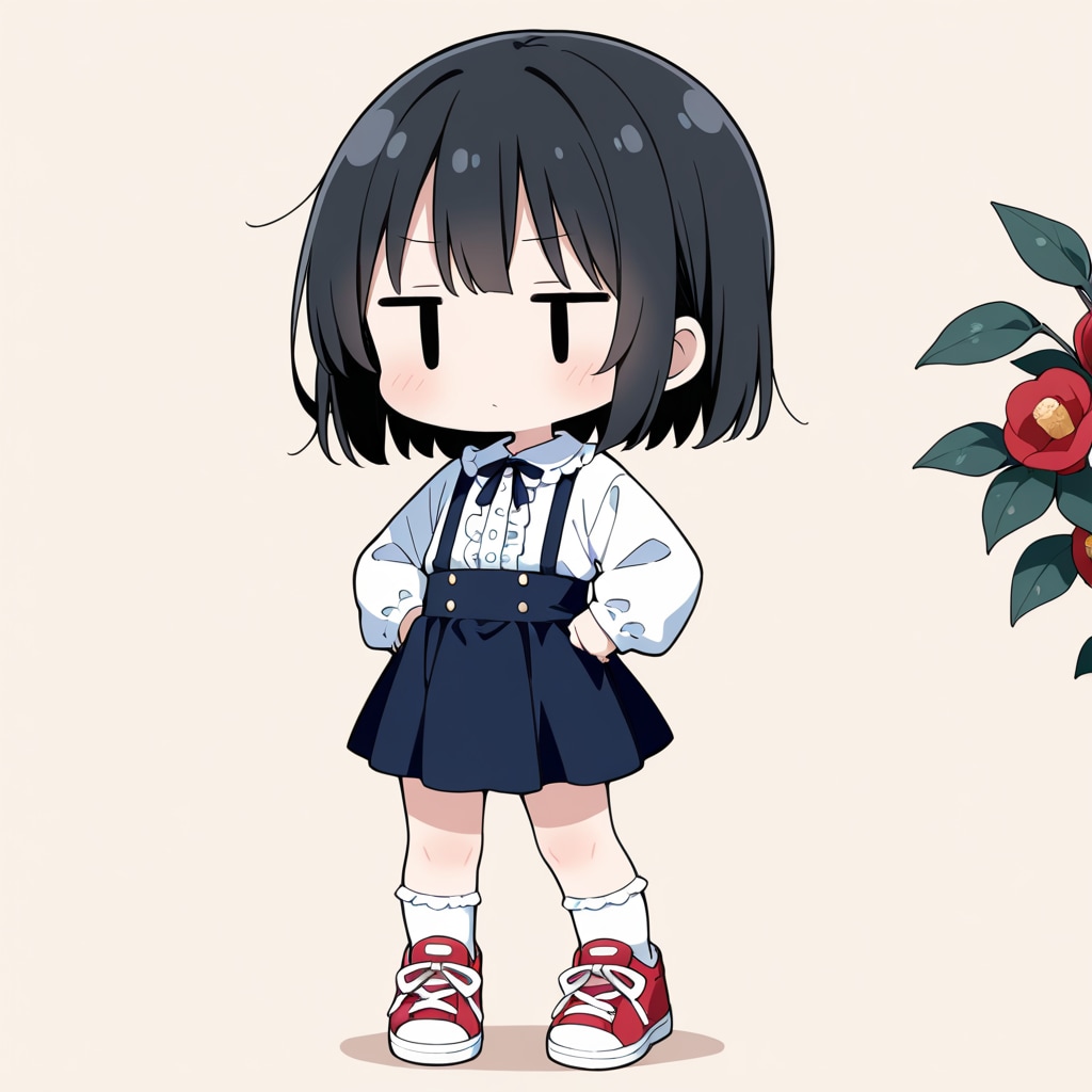 つばきの花を愛でる