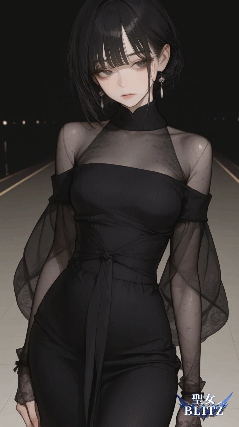 黒ドレス