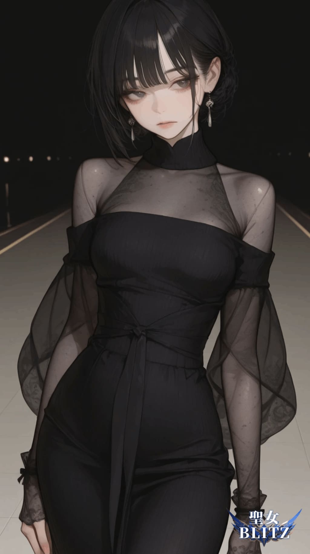 黒ドレス
