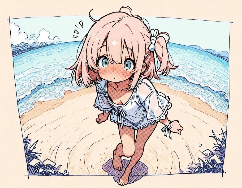 海にいた子
