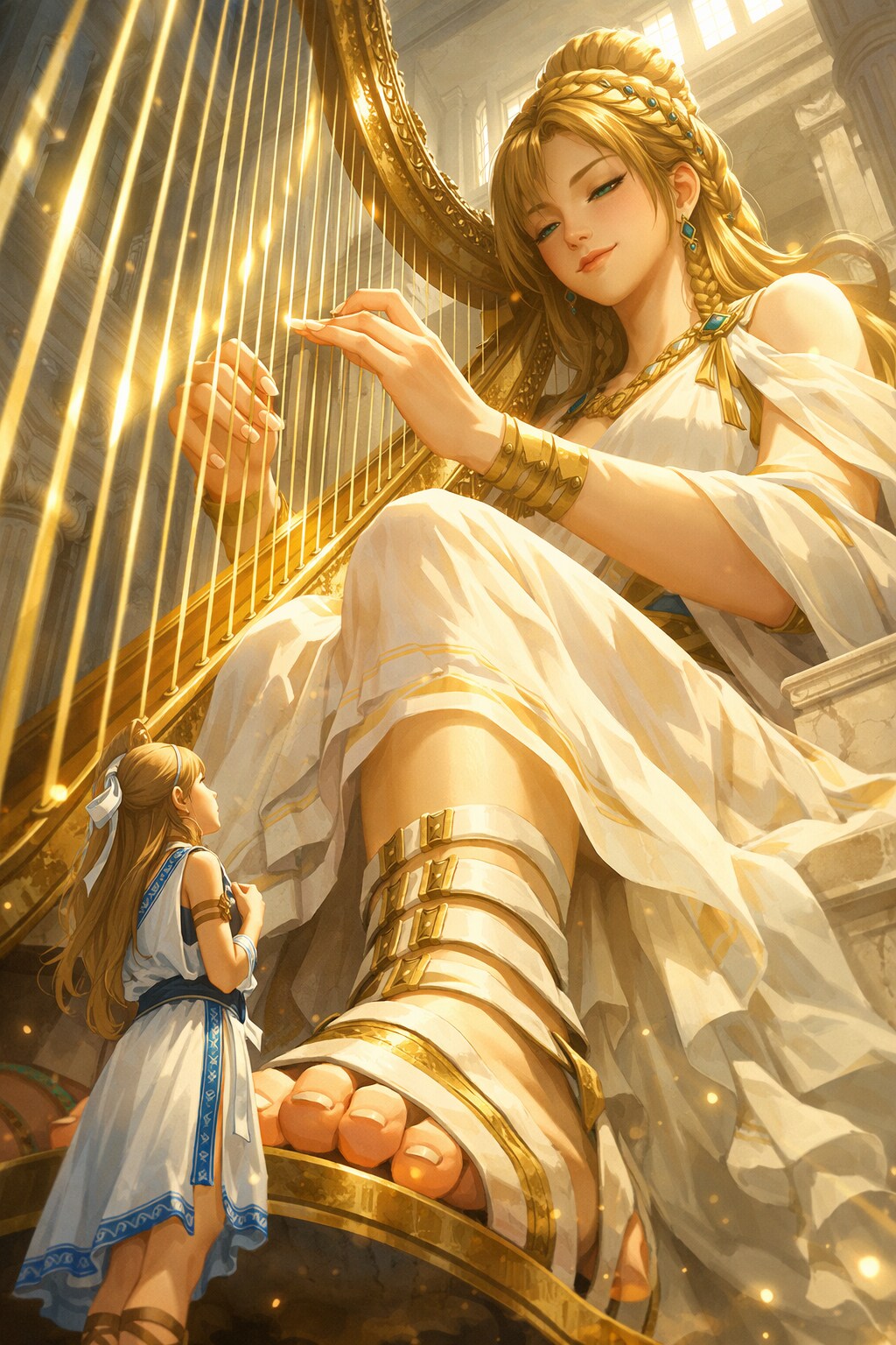 【世界を奏でる指先 ―― 音楽の女神アウレリア】 | の人気AIイラスト・グラビア