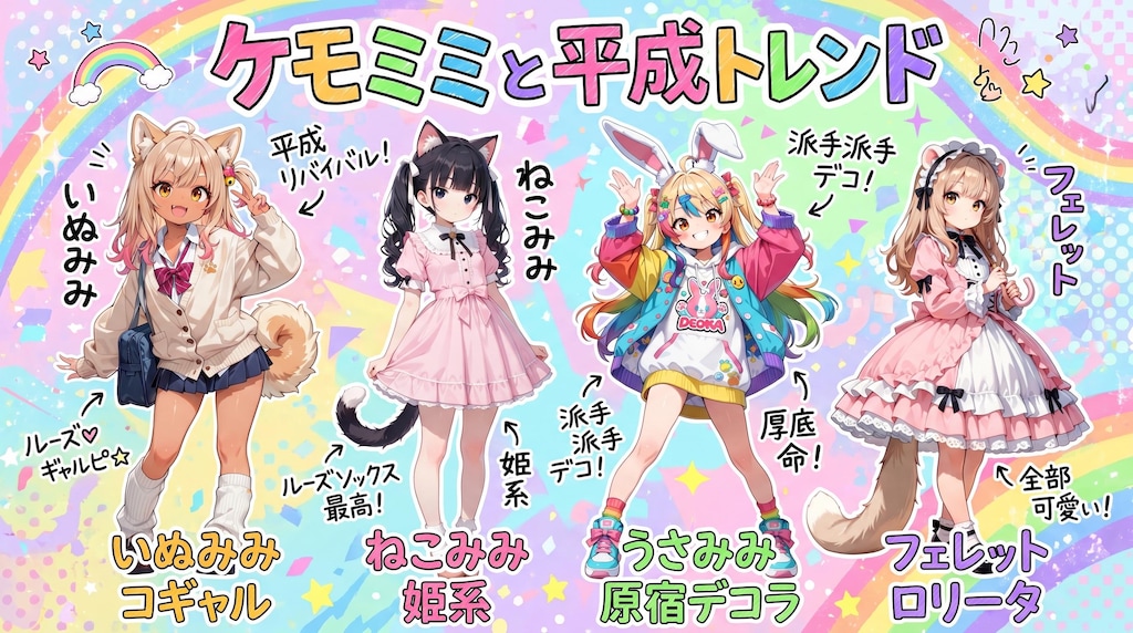 ケモミミと平成トレンド