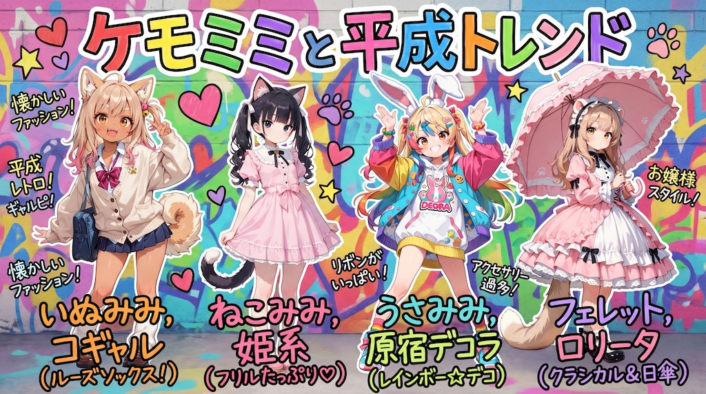 ケモミミと平成トレンド