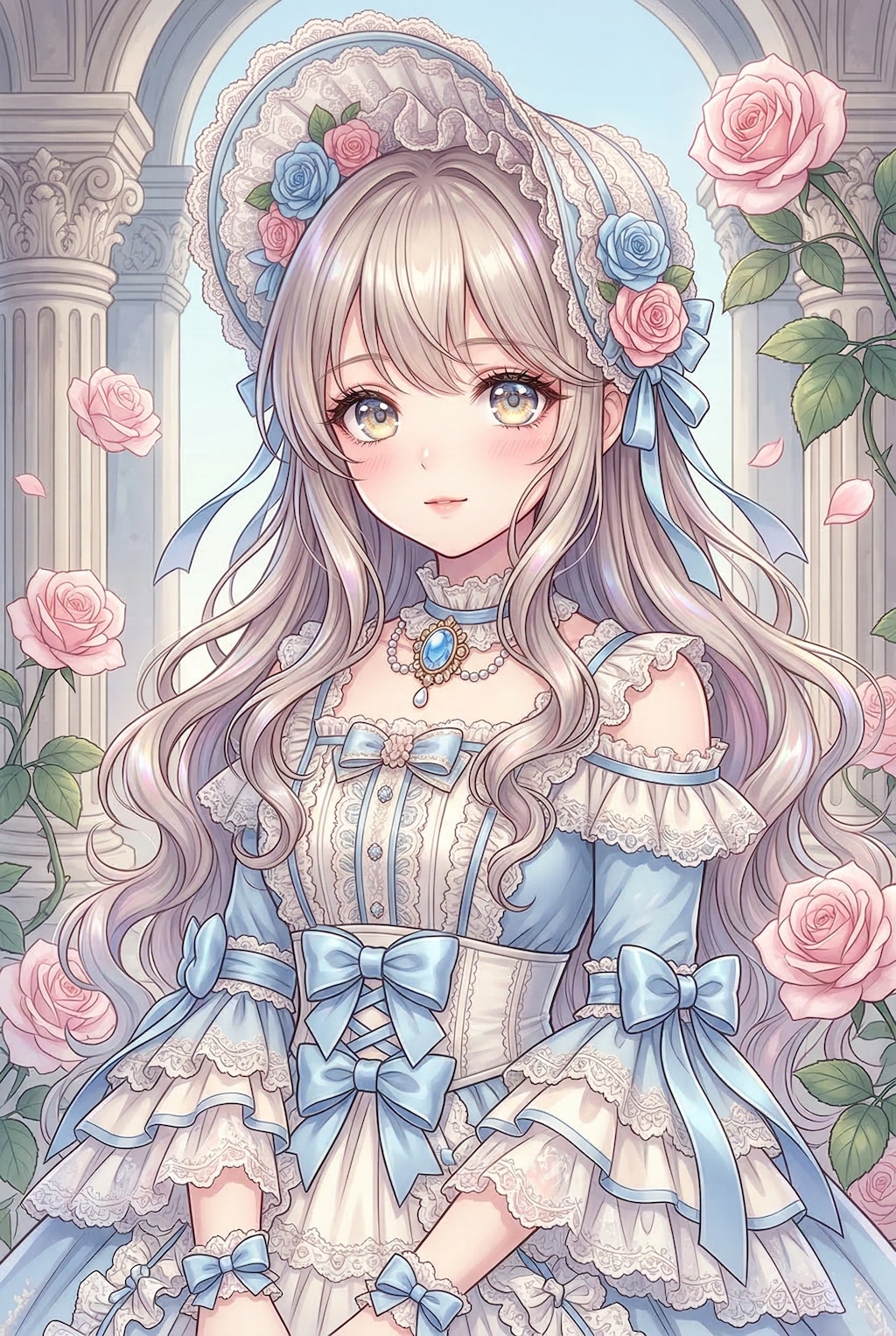 薔薇庭園の蒼き貴婦人