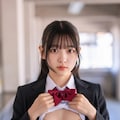 制服たくし上げ 3枚目