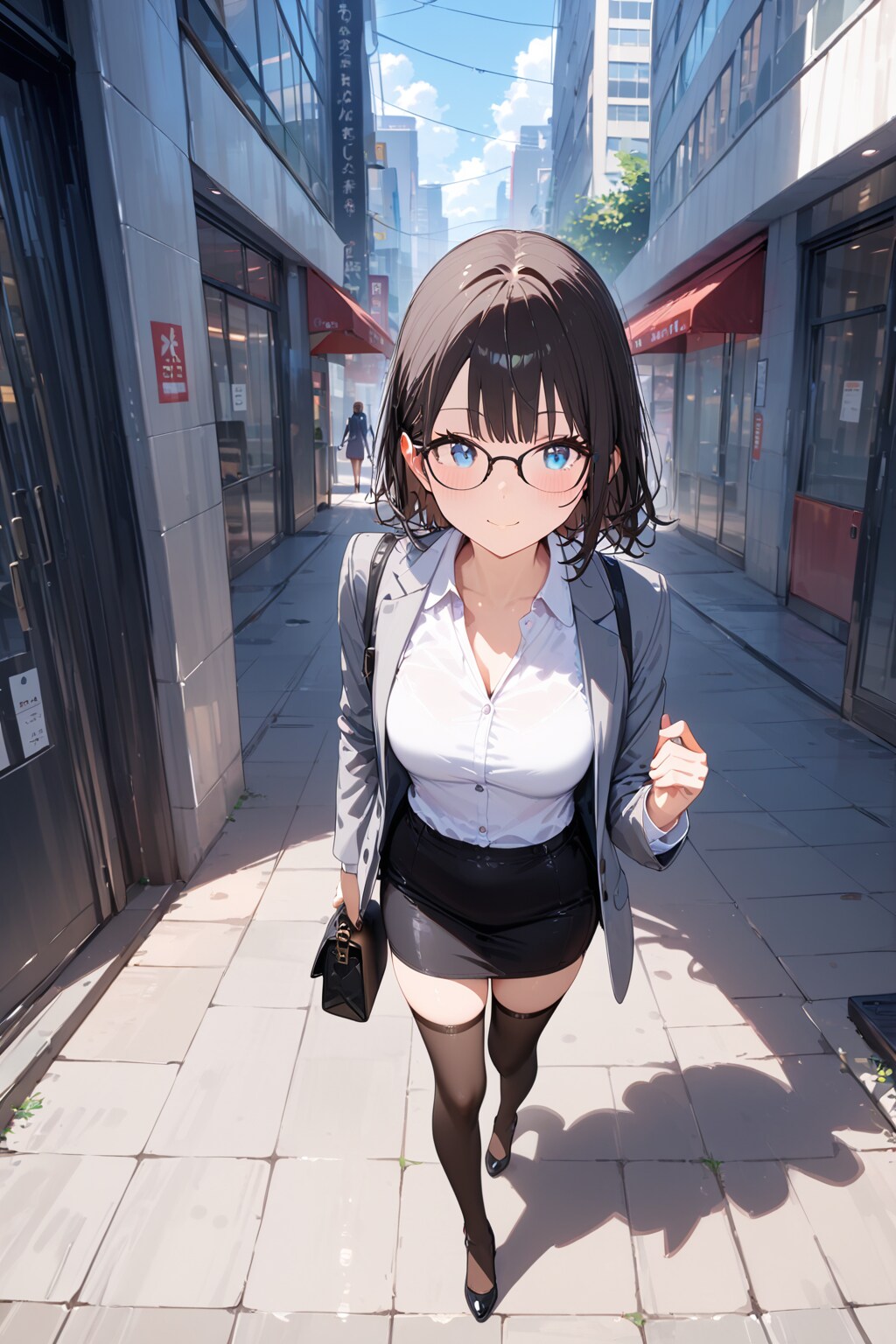 新人のセールスレディ