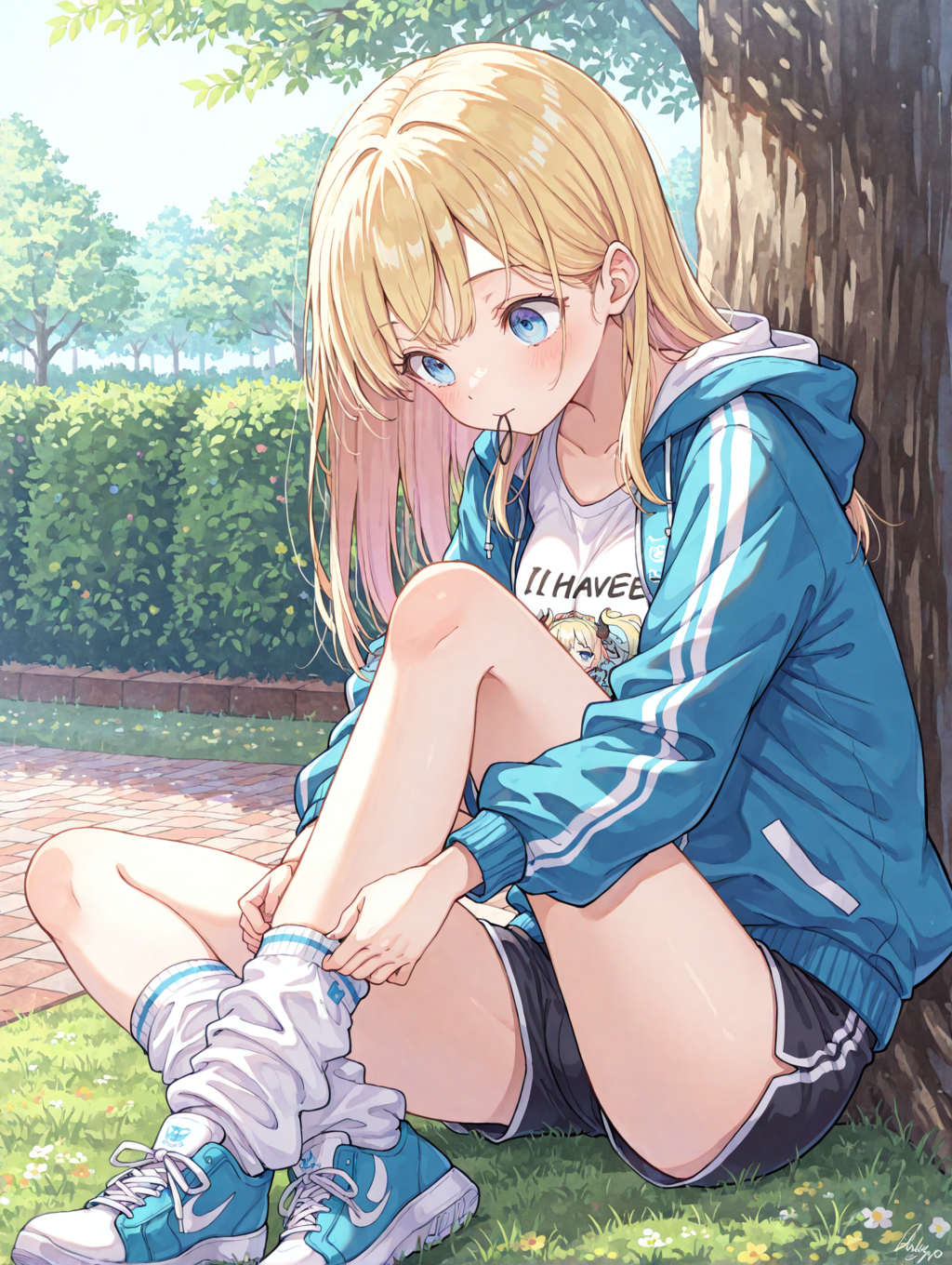 靴下ずり下がったので