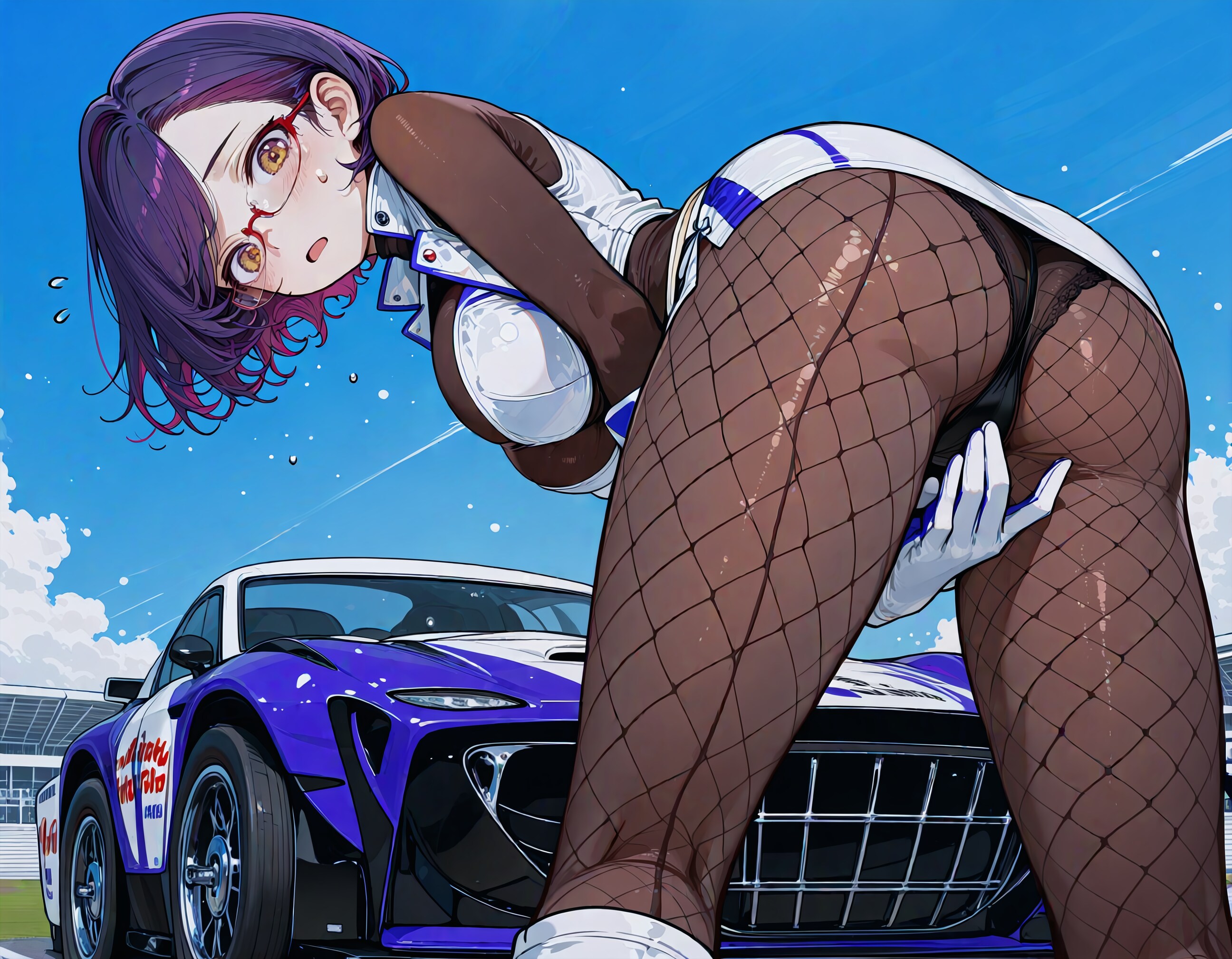 そんなローアングルで撮ったら見えちゃうよ～