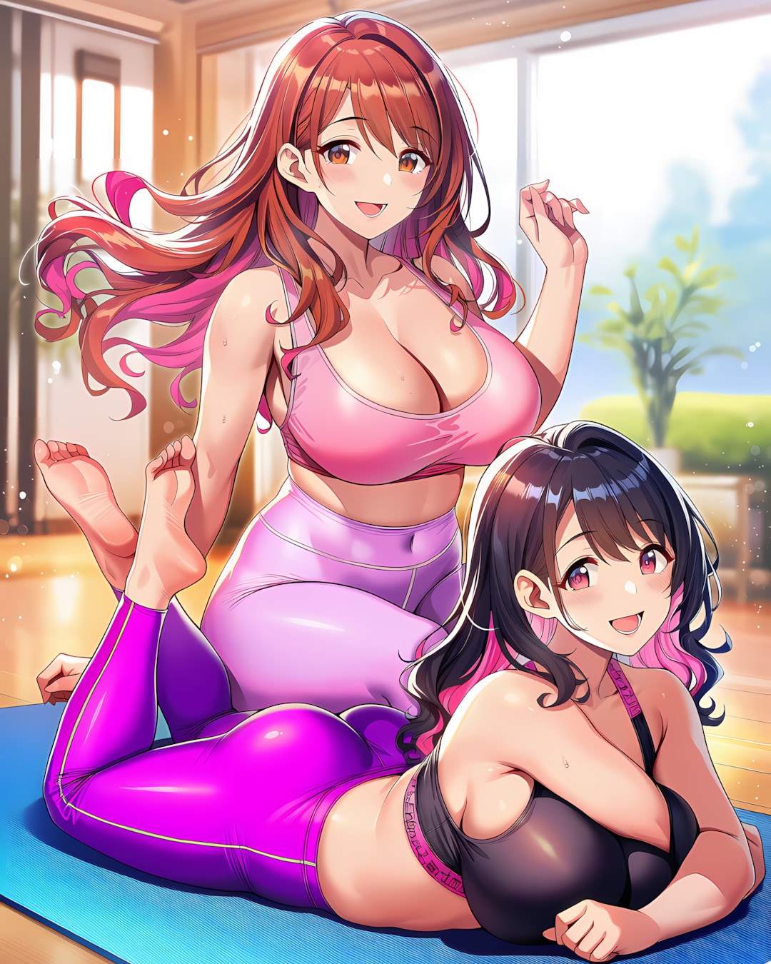 🧘‍♀️リナとノノカの健康美トレーニング✨