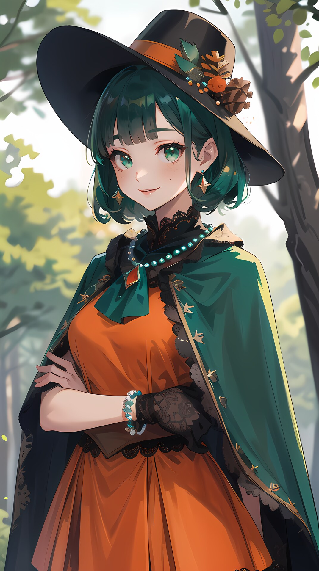 スタイリッシュな美女魔法使い