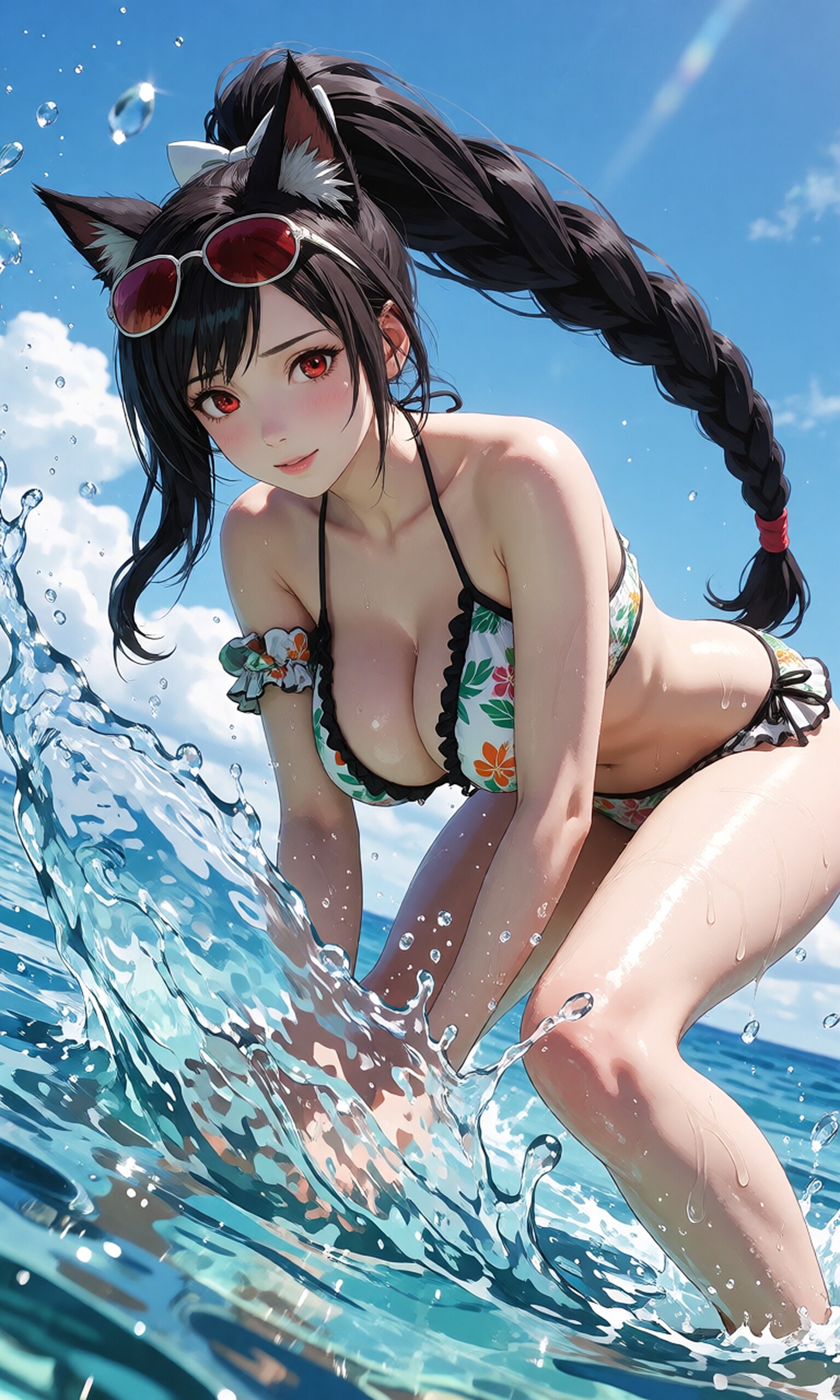 夏だ！海だ！きゃははのティファさん