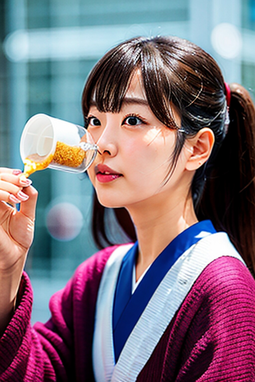 195　鼻から牛乳