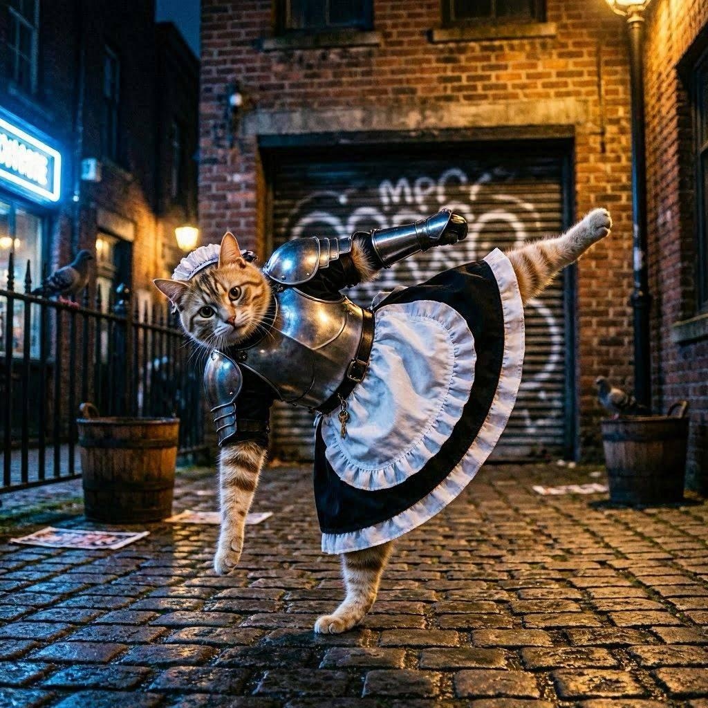 アーマーメイド猫