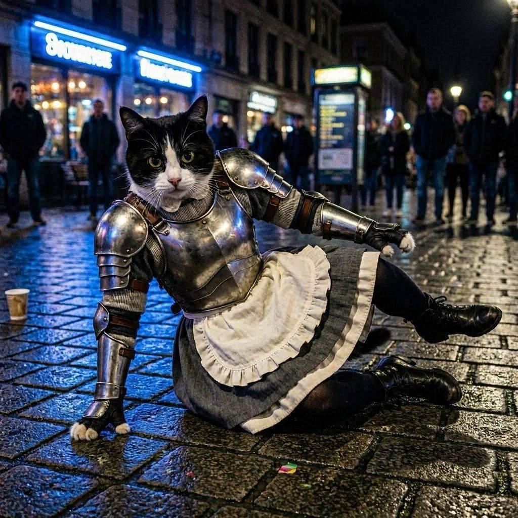 アーマーメイド猫