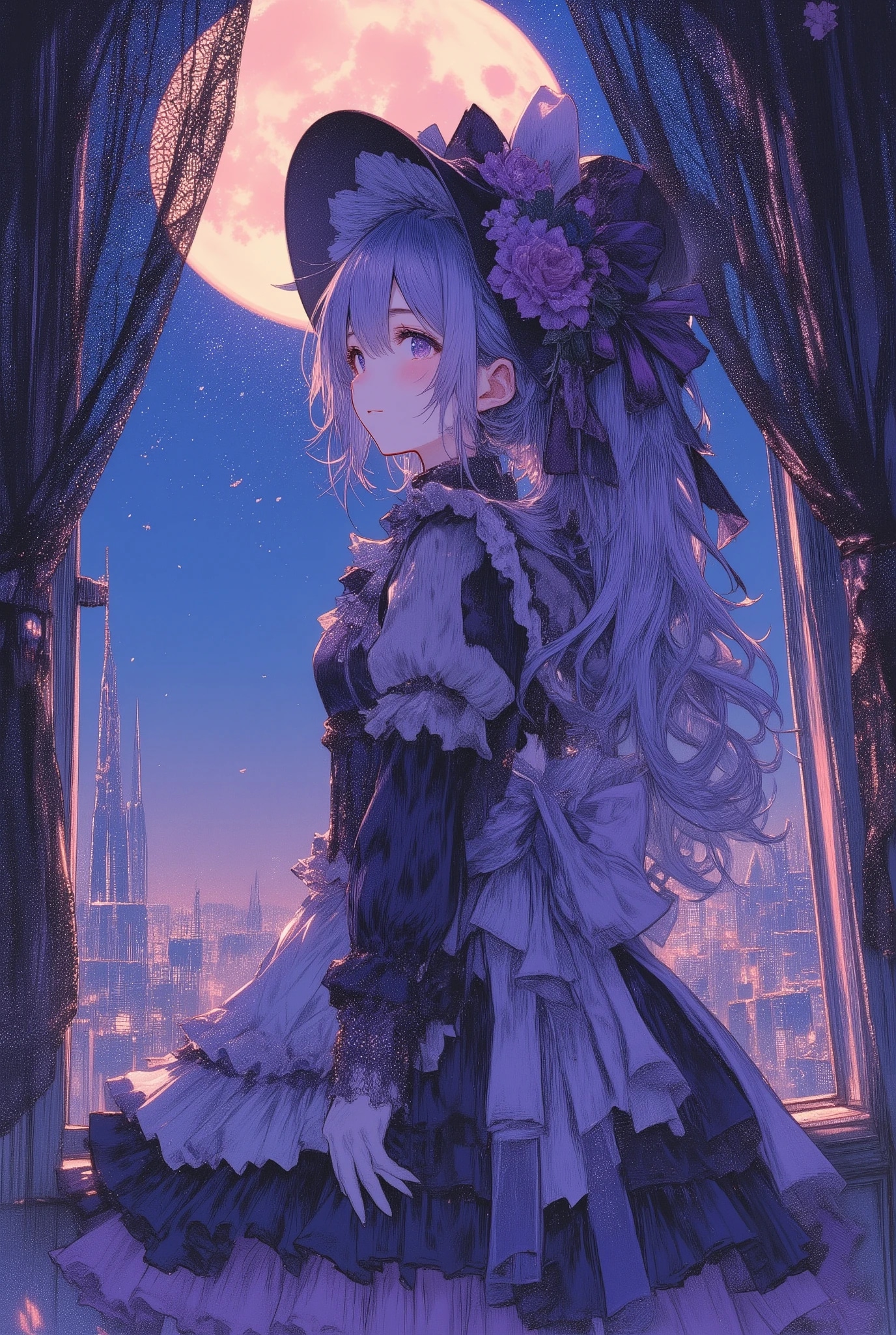 ゴスロリ魔法使いちゃん | の人気AIイラスト・グラビア