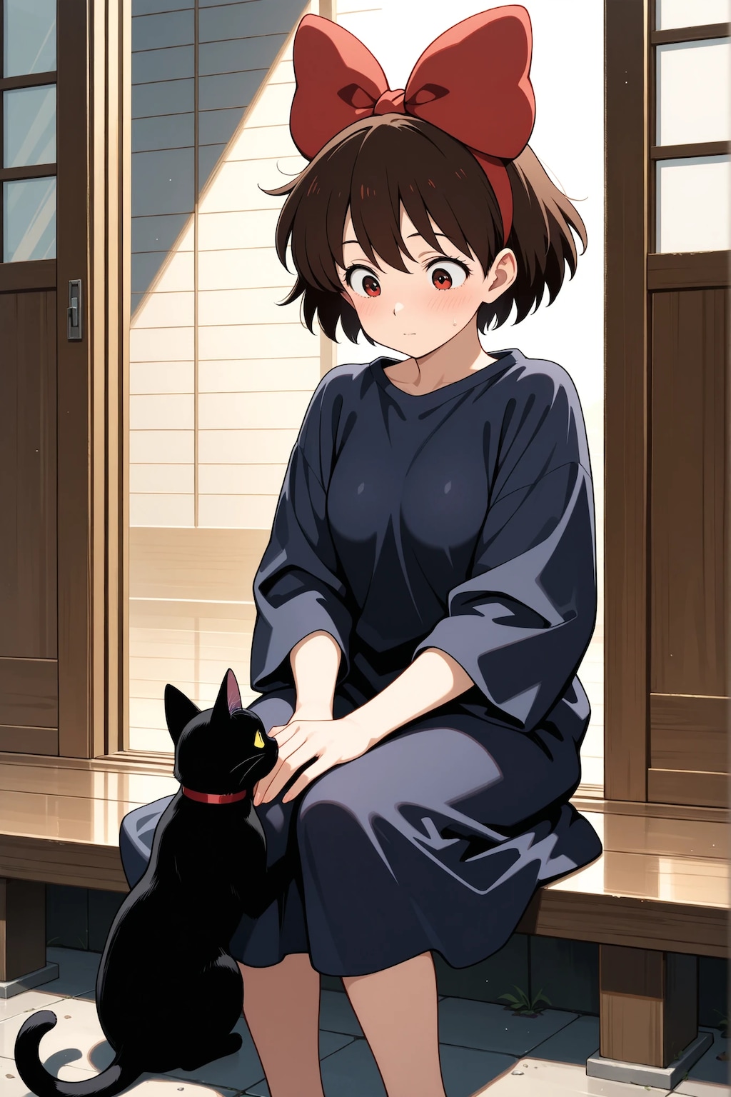 何処かで見たことある魔女さんと猫