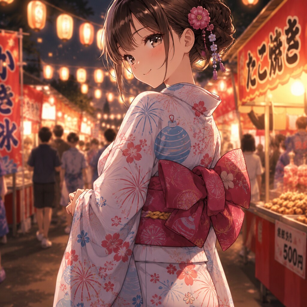 お祭り女子