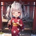 お正月着物🎍（アップしそこねてた 5枚目