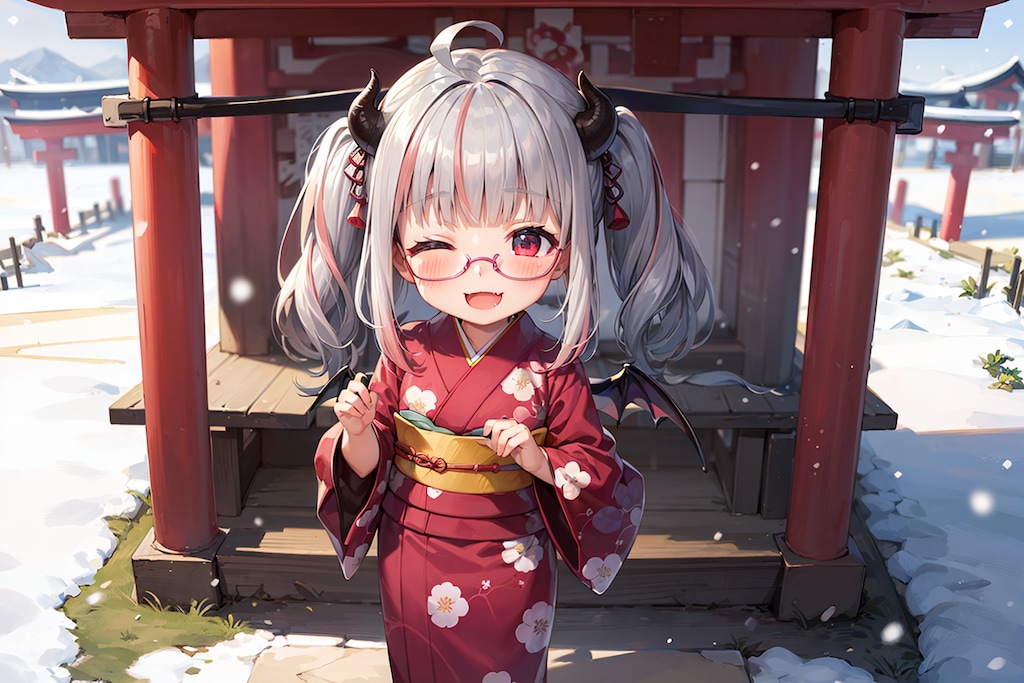 お正月着物🎍（アップしそこねてた